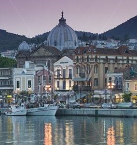 greece-island-lesbos-mytilene-city-view-church-agios-therapon-evening-b9h27p-2